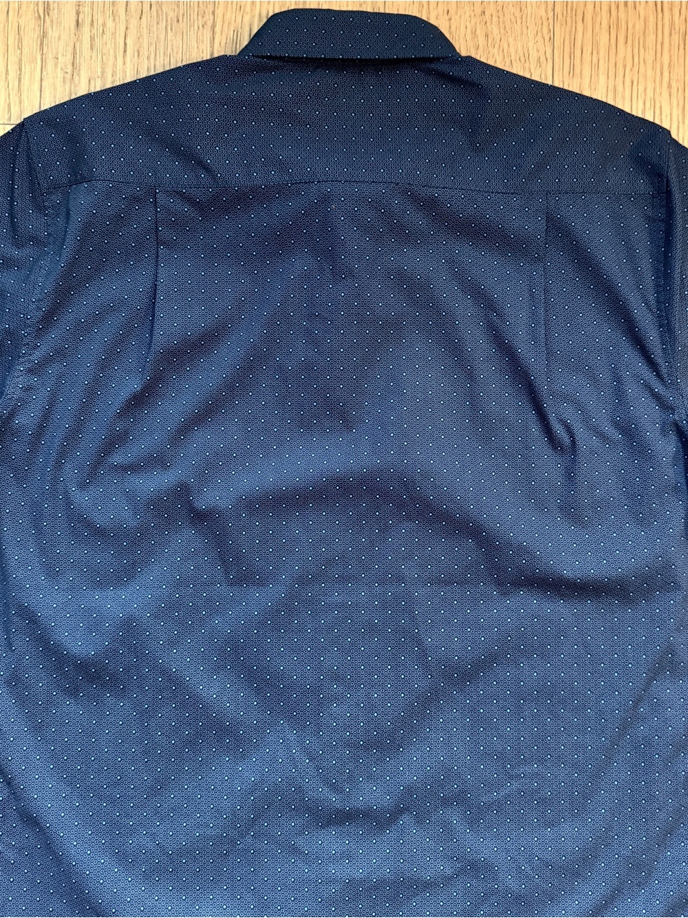 Men’s Navy Short Sleeve Cotton Shirt NWT - Size M - Picture 6 of 7